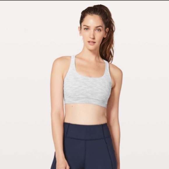 NWT Lululemon Energy Bra Ombre Melange Space Grey - Picture 3 of 7